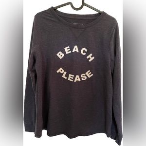 BEACH PLEASE CREW NECK SWEATER